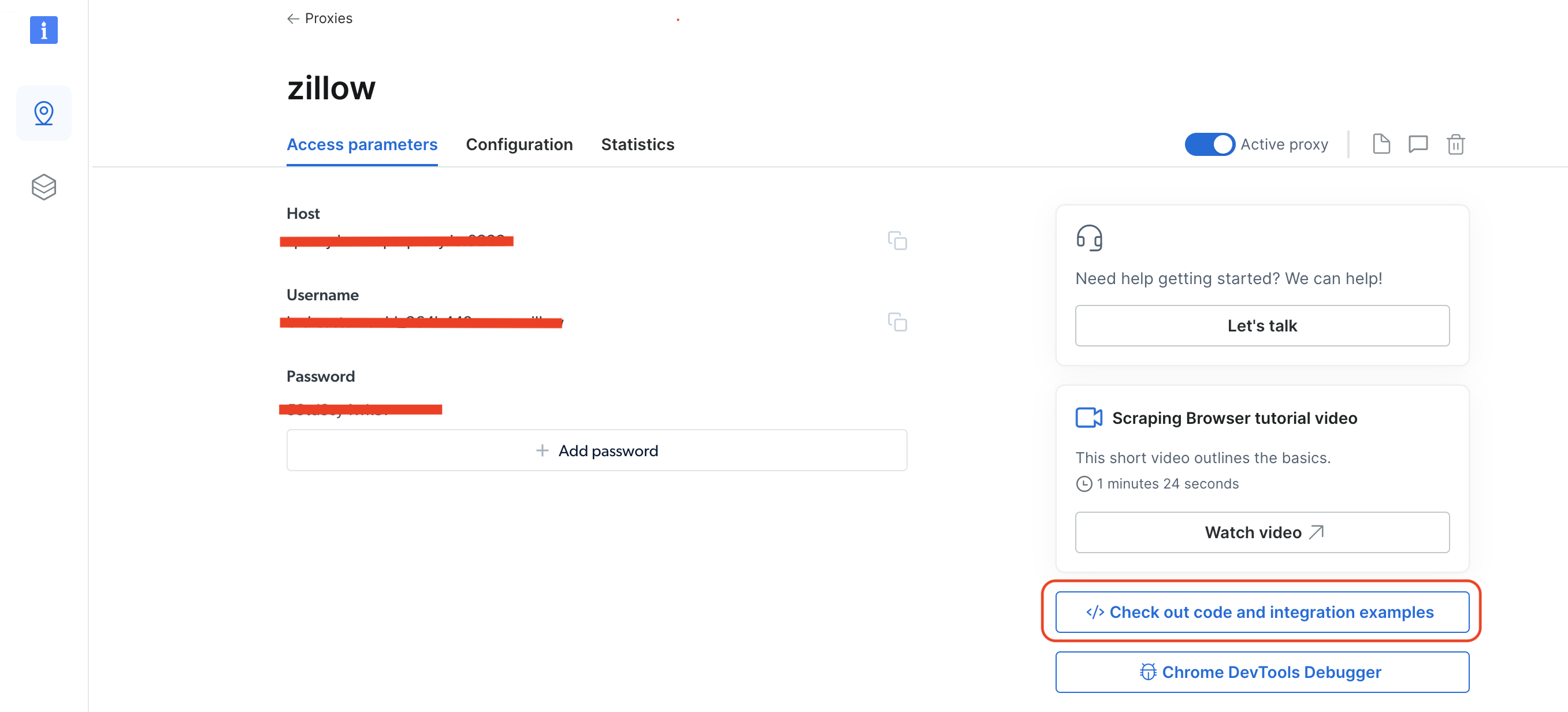 Check out code and integration examples