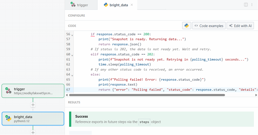 El éxito de la acción Bright Data