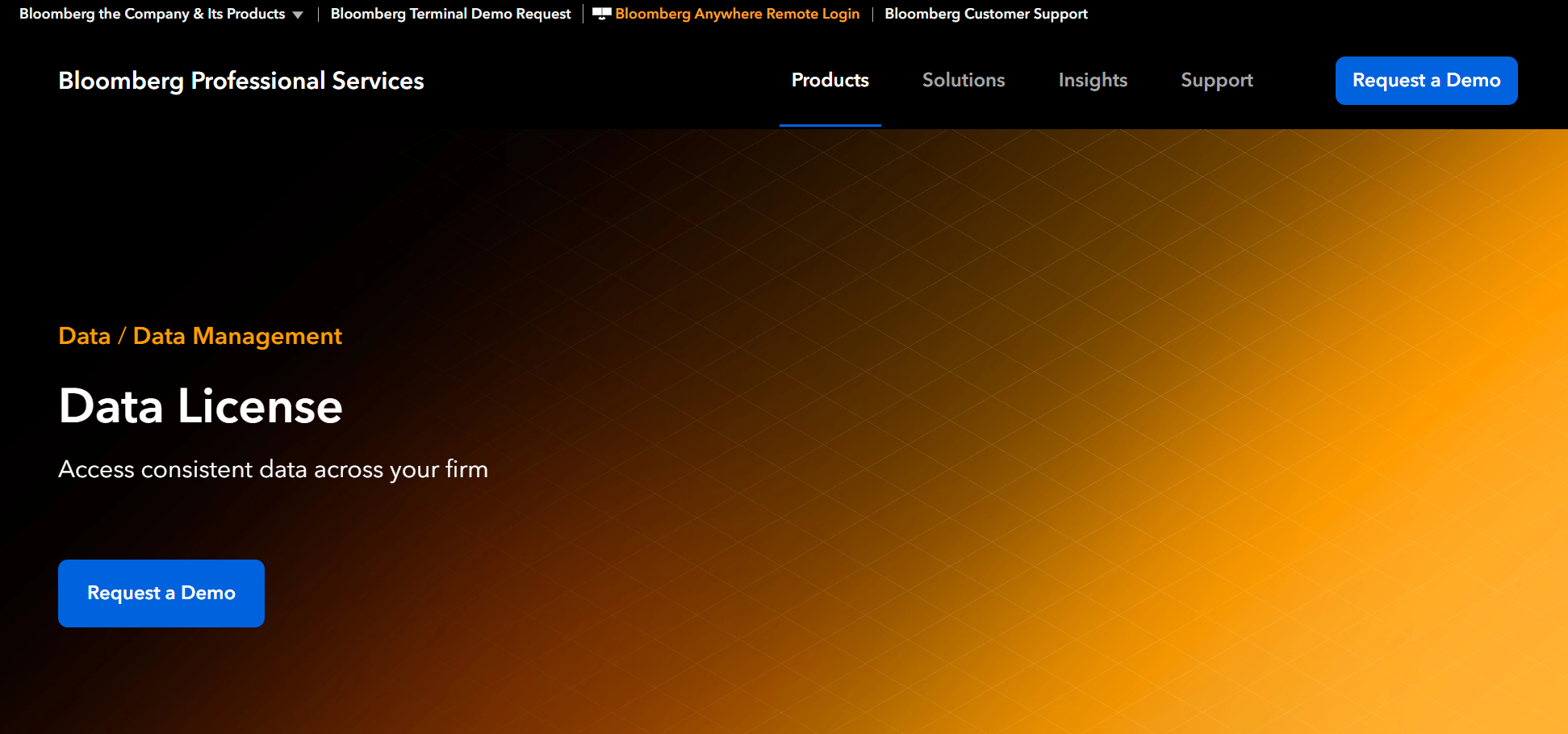 Licencia de datos de Bloomberg