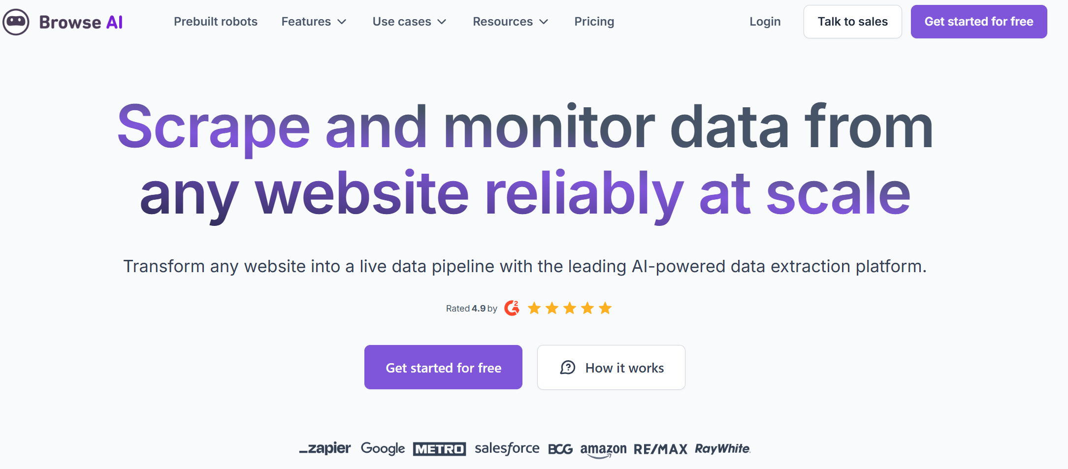 Navegar por el sitio web de AI