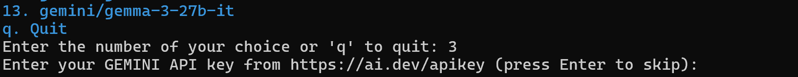 Configuración de su clave API Gemini