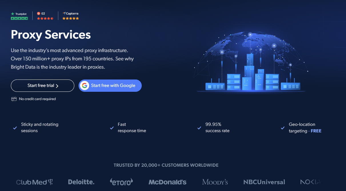 Bright Data's proxy services