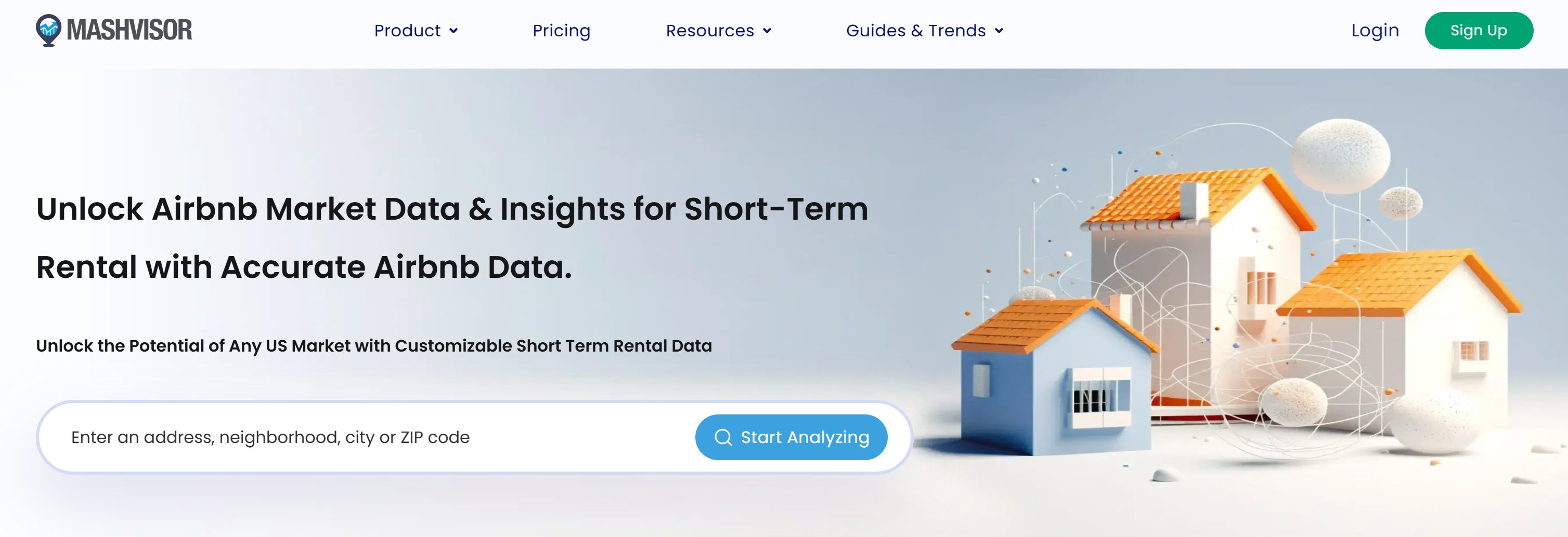 Mashvisor's Airbnb data service