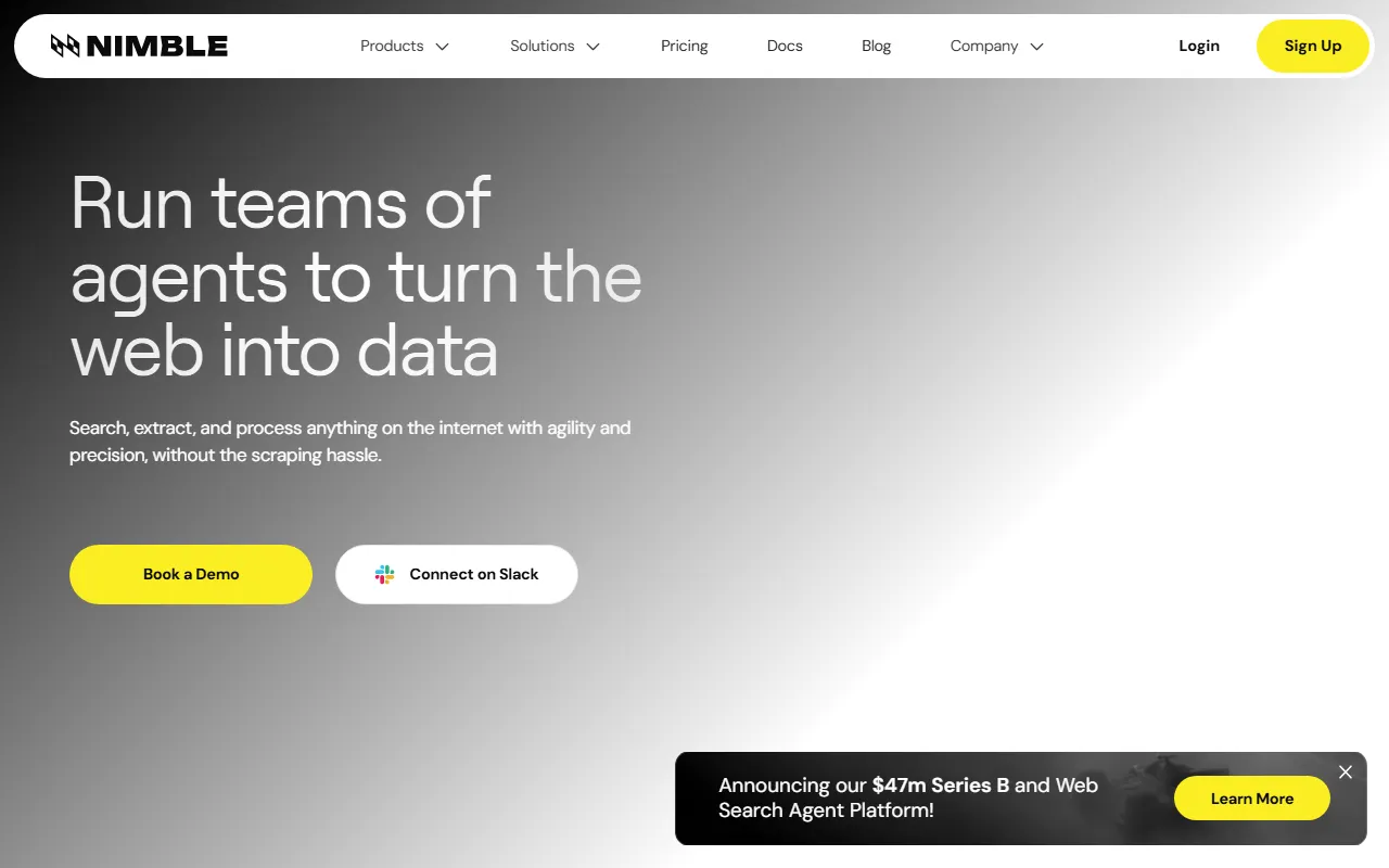 API de scraping web de Nimble