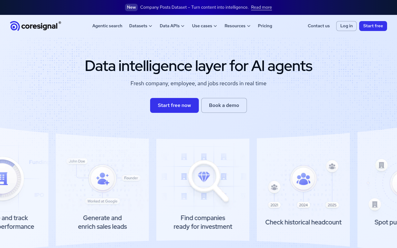 API de datos B2B de Coresignal